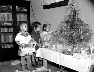 Hallie Q. Brown Works Progress Administration nursery school Christmas party.