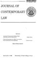 Journal of Contemporary Law Vol. 24 nos. 1-2