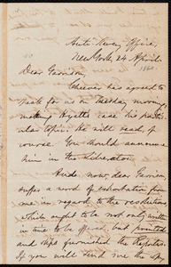 Letter from Oliver Johnson, New York, [N.Y.], to William Lloyd Garrison, 24 April [1860]