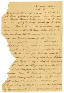 Letter from H. S. Moore, September 8, 1893