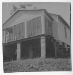 Photograph of the home of Mr. and Mrs. Morgan Henderson during remodeling, Manchester, Georgia