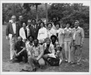 UAW members at a union event with Andrew Young, circa 1975-1976.