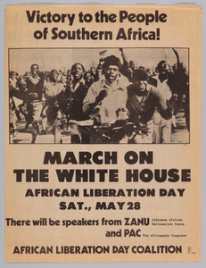 Pamphlet for the 1977 March on the White House for African Liberation