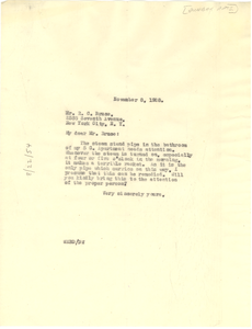 Letter from W. E. B. Du Bois to Paul Laurence Dunbar Apartments, Inc.