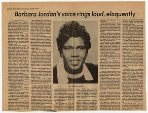 Barbara Jordan Scrapbook, June - October, 1965