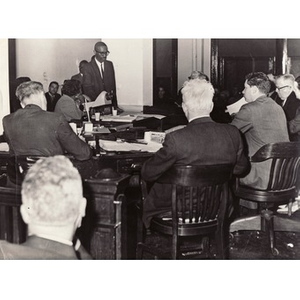 Thumbnail for Reverend Michael E. Haynes giving a presentation