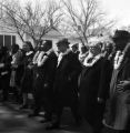 Marchers on Sylvan Street in downtown Selma, Alabama, at the start of the Selma to Montgomery March.