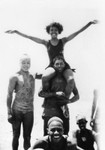 Group of young people at the beach