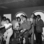 Muhammad Ali on Exercise Bike, Los Angeles, 1973