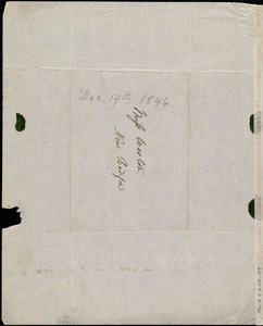 Letter from Anne Warren Weston, Weymouth, [Mass.], to Caroline Weston, Dec. 14th, 1846