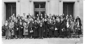 White House Conference Group of the National Women's Council, Apr. 4 `38] [acetate film photonegative, banquet camera format.