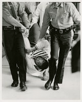 Black student protest in Wilbur Cross Library