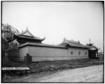 China's buildings for the 1904 World's Fair during construction