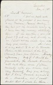 Letter to] Dear Mr. Garrison [manuscript