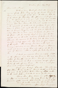 Letter from William Lloyd Garrison, Boston, [Mass.], to Mary Benson, Jan. 14, 1837