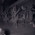 Film negatives of Boots Wade and other dancers performing the watusi in the Moulin Rouge opening show, May 24, 1955