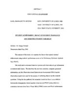 Student achievement: impact of student transience and selected student variables, 2006