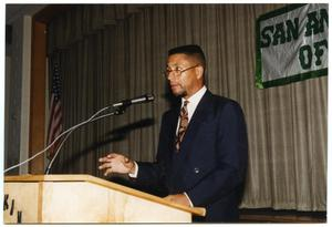 Man in Glasses Speaking at Salute to Youth Awards Program