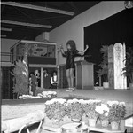 Miss Compton Queen Pageant contestant performing on stage, Los Angeles, 1972