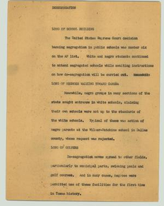 News Script: Desegregation