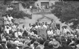 Martin Luther King Jr. addressing the crowd in front of the capitol in Jackson, Mississippi, at the end of the March Against Fear begun by James Meredith.