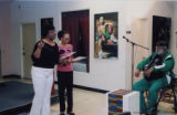 Darlene Roy and Mali Newman performing poetry