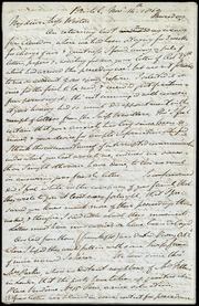 Letter to] My dear Miss Weston [manuscript