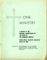 Thumbnail for One ministry: a report of the National Consultation on the Negro in the Christian ministry