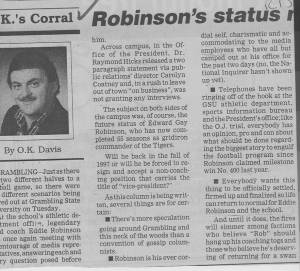 Robinson's Status Continue