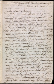 Letter to] My Dear Mary [manuscript