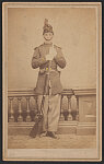 [Unidentified Private of 1st Rhode Island Infantry Regiment in Union uniform with rifle]