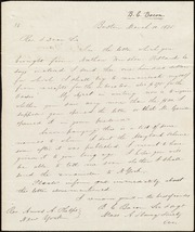 Letter to] Rev. & Dear sir [manuscript