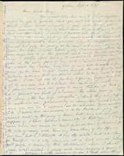 Letter to] Dear Aunt Mary [manuscript