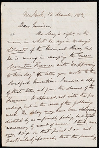 Letter from Oliver Johnson, New York, [N.Y.], to William Lloyd Garrison, 12 March, 1858