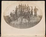 [Union saxhorn and drum musicians probably at Camp Griffin, Langley, Virginia]