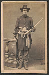 [Unidentified soldier in Union uniform with sword]