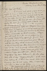 Letter to] My dear Mr. Estlin [manuscript