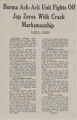 Thumbnail for Althea Hurst scrapbook, 1938. Page 87. Chicago Defender article, January 6, 1945