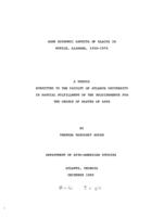 Some economic aspects of blacks in Mobile, Alabama, 1950-1970, 1980