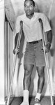 O. J. in crutches