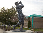 Statue of Payne Stewart outside the Missouri Sports Hall of Fame in Springfield, Missouri