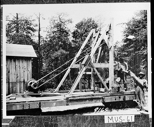 Photograph of sawmill laborers, Fort Benning, Muscogee (Chattahoochee) County, Georgia, ca. 1935