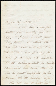 Letter from Sarah Russell May to Miss Weston, [Dec. 1848?]