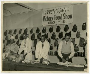 Men Butchering Meat at Victory Food Show