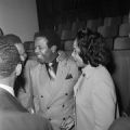 Ralph Abernathy and Coretta Scott King attending an SCLC meeting at 16th Street Baptist Church in Birmingham, Alabama.