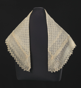 Silk lace and linen shawl given to Harriet Tubman by Queen Victoria