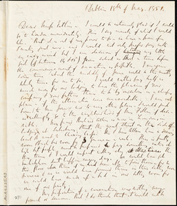 Letter from Richard Davis Webb, Dublin, [Ireland], to Mary Anne Estlin, 1851 May 18