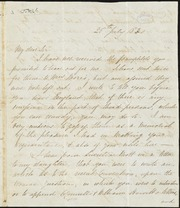 Letter to] My dear Sir [manuscript