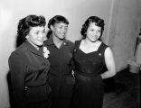 Seattle Seafair African-American Queen Court showing Adelia Avery, Gwendolyn Harden, and Grace Bushnell, Seattle, July 17, 1952