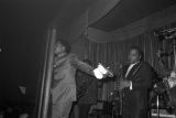 Eddie Floyd performing on stage at the Laicos Club in Montgomery, Alabama.